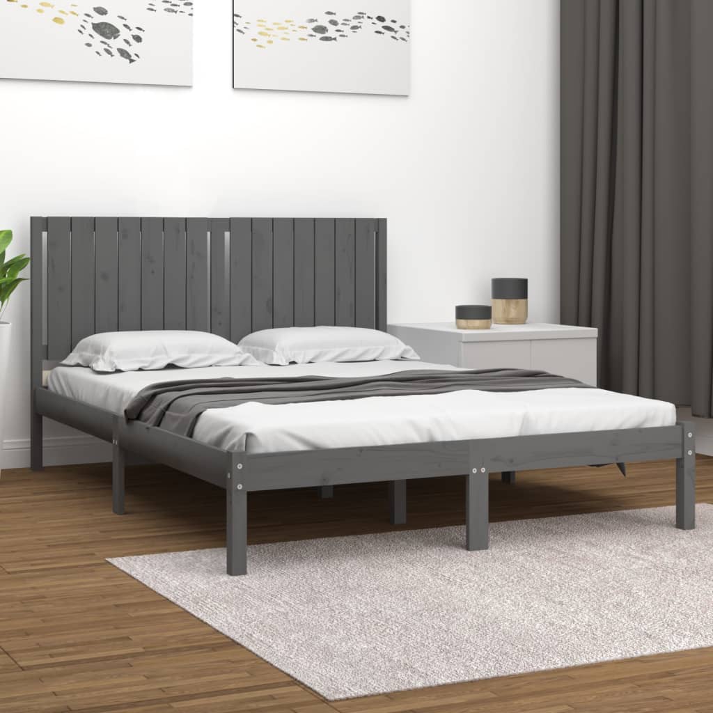 Bed Frame Without Mattress Solid Wood Pine