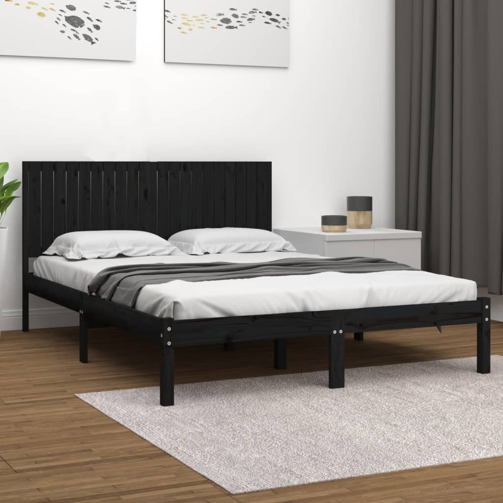 Bed Frame Without Mattress Solid Wood Pine