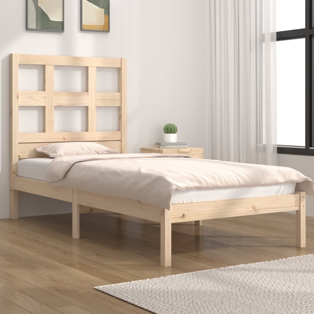 Bed Frame Without Mattress Solid Wood Pine