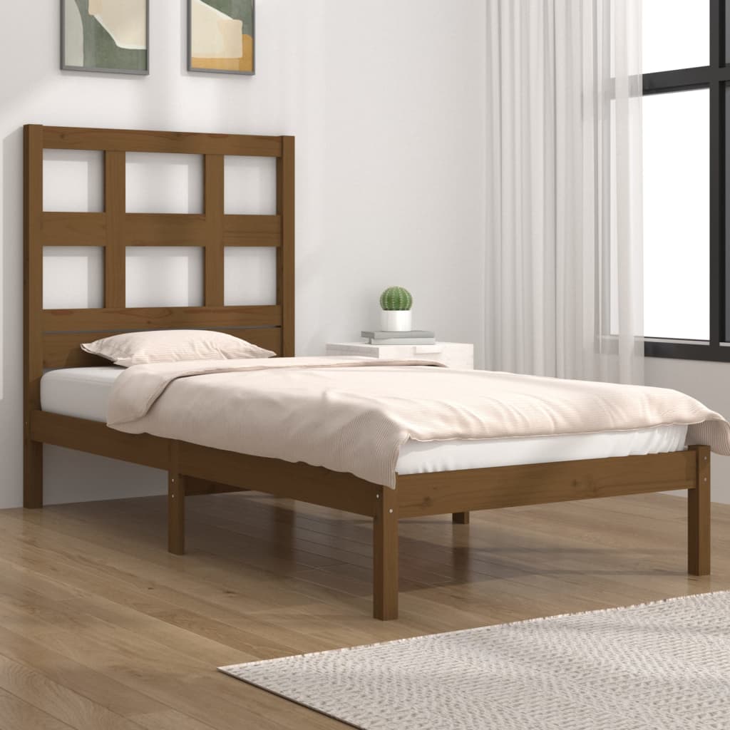 Bed Frame Without Mattress Solid Wood Pine