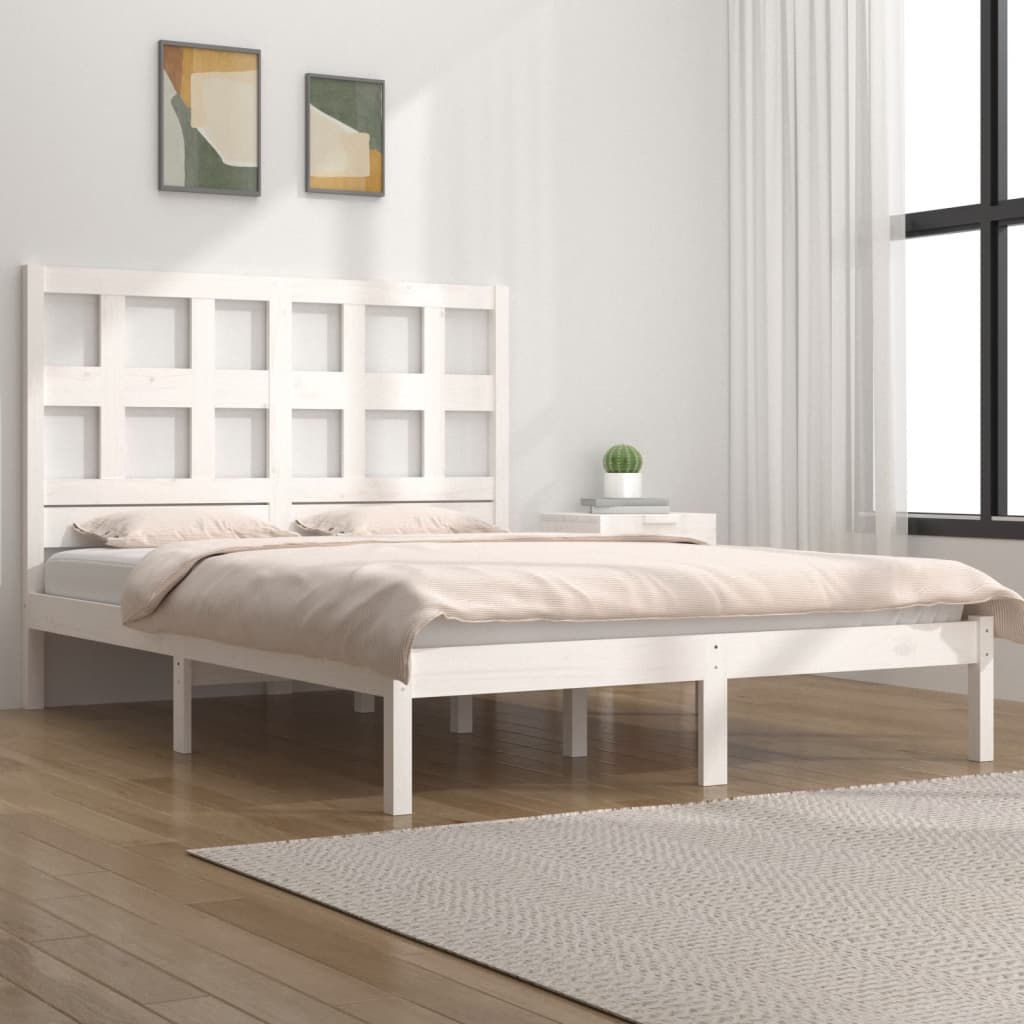 Bed Frame Without Mattress Solid Wood Pine
