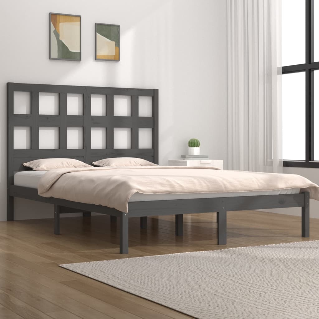 Bed Frame Without Mattress Solid Wood Pine