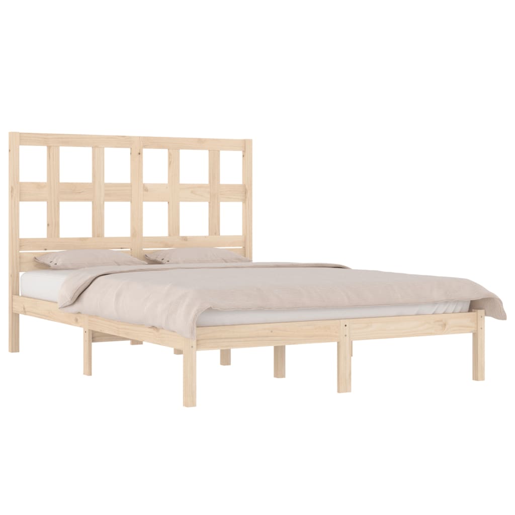 Bed Frame Without Mattress Solid Wood Pine