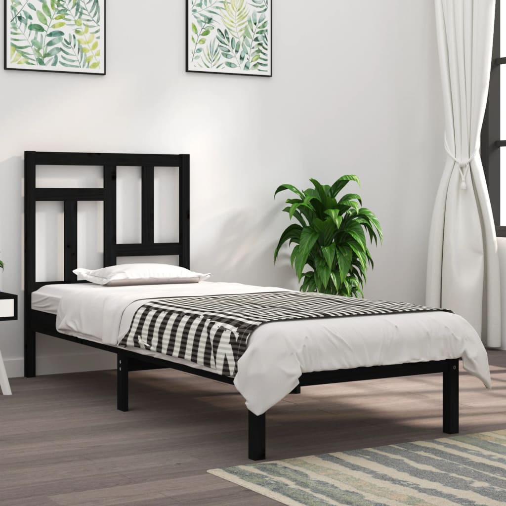 Bed Frame Without Mattress Solid Wood Pine