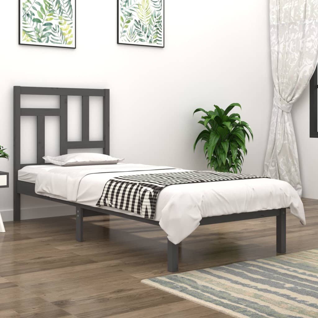Bed Frame Without Mattress Solid Wood Pine