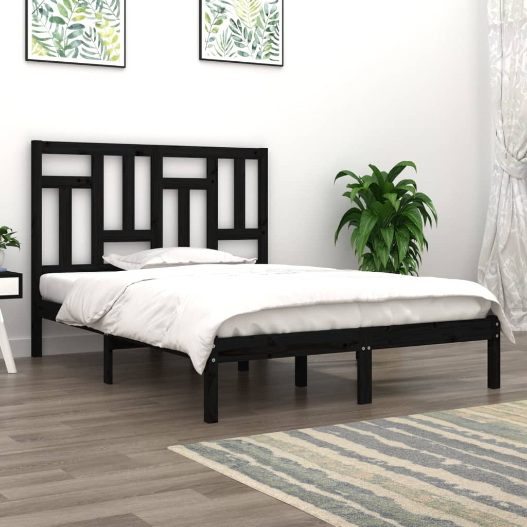 Bed Frame Without Mattress Solid Wood Pine