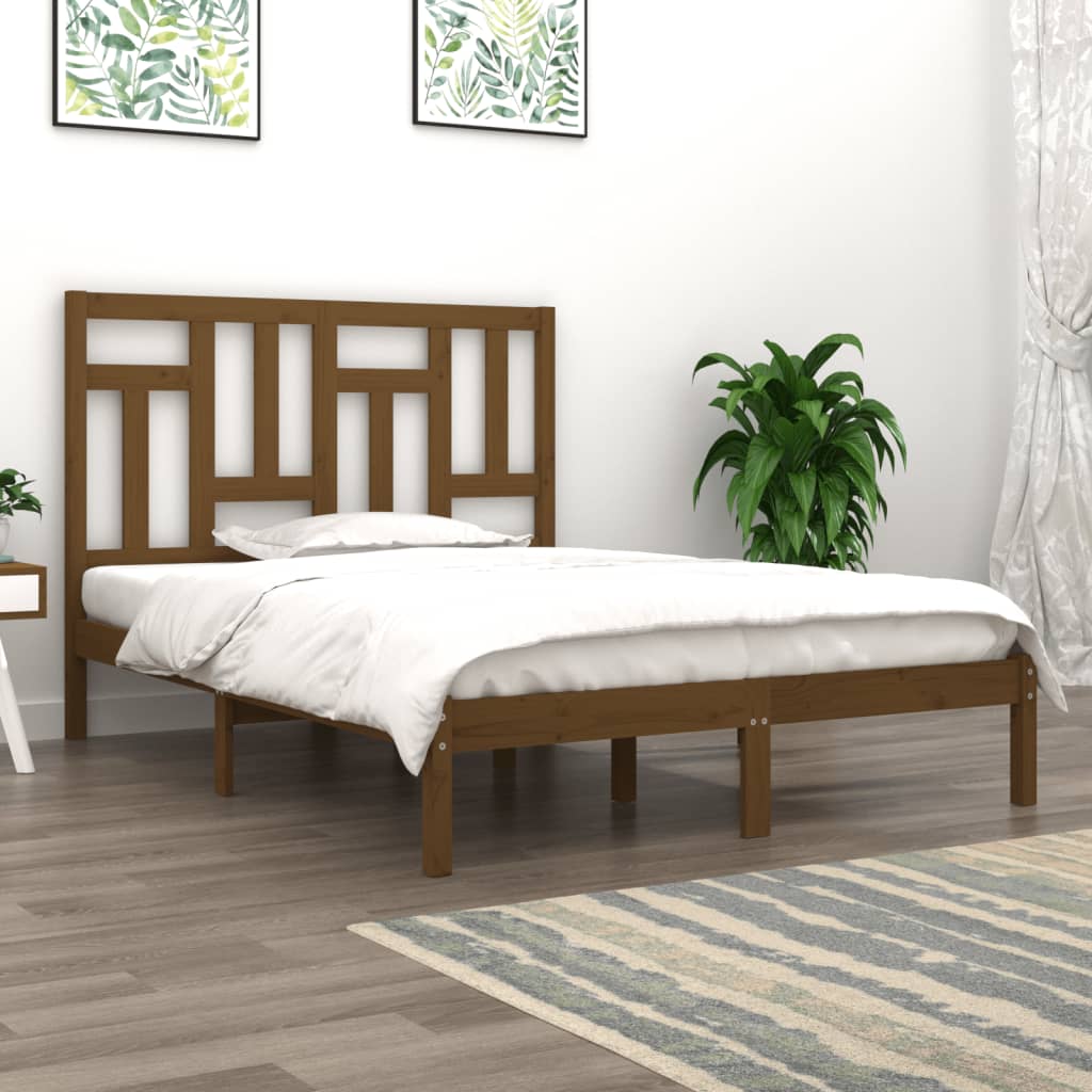 Bed Frame Without Mattress Solid Wood Pine