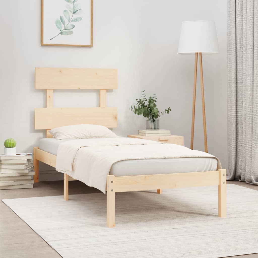 Bed Frame Without Mattress Small Double Solid Wood