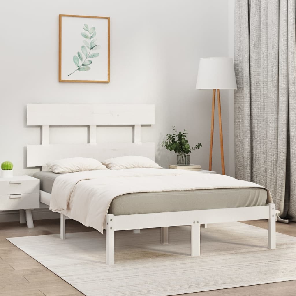 Bed Frame Without Mattress Small Double Solid Wood