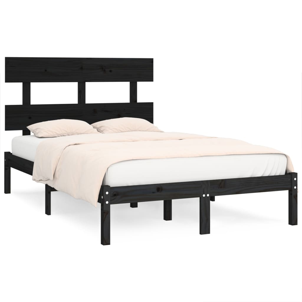 Bed Frame Without Mattress Small Double Solid Wood