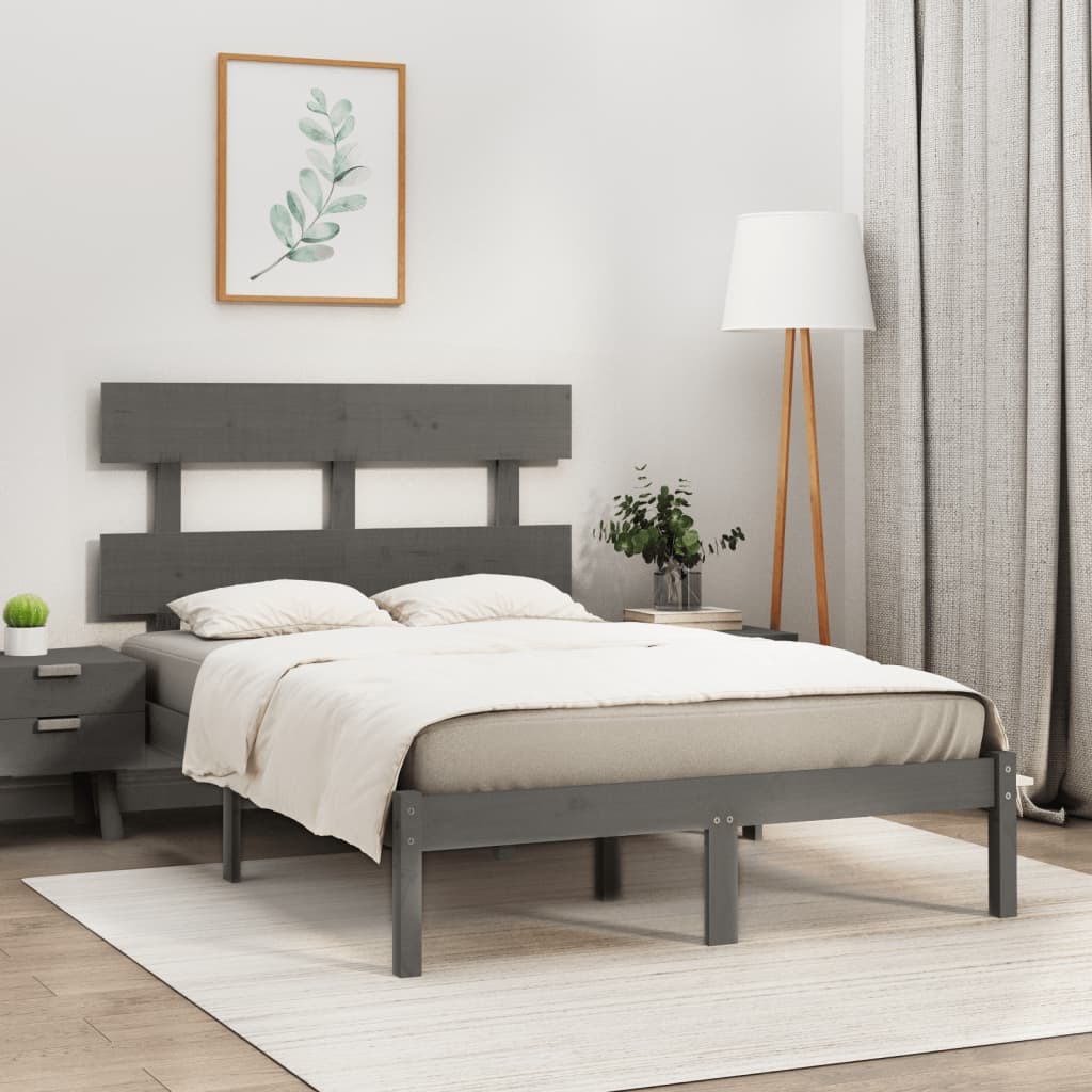 Bed Frame Without Mattress Small Double Solid Wood