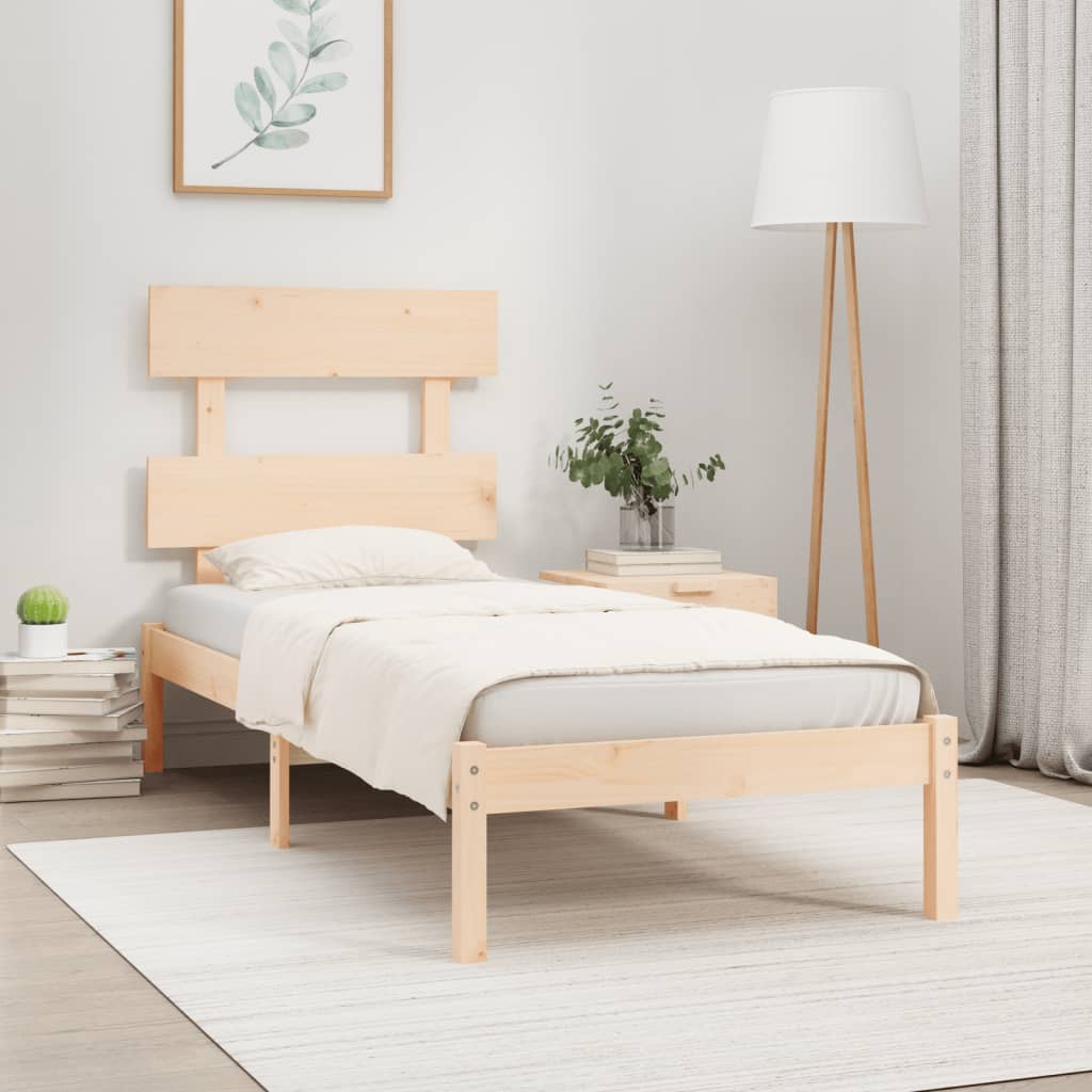Bed Frame Without Mattress Small Double Solid Wood