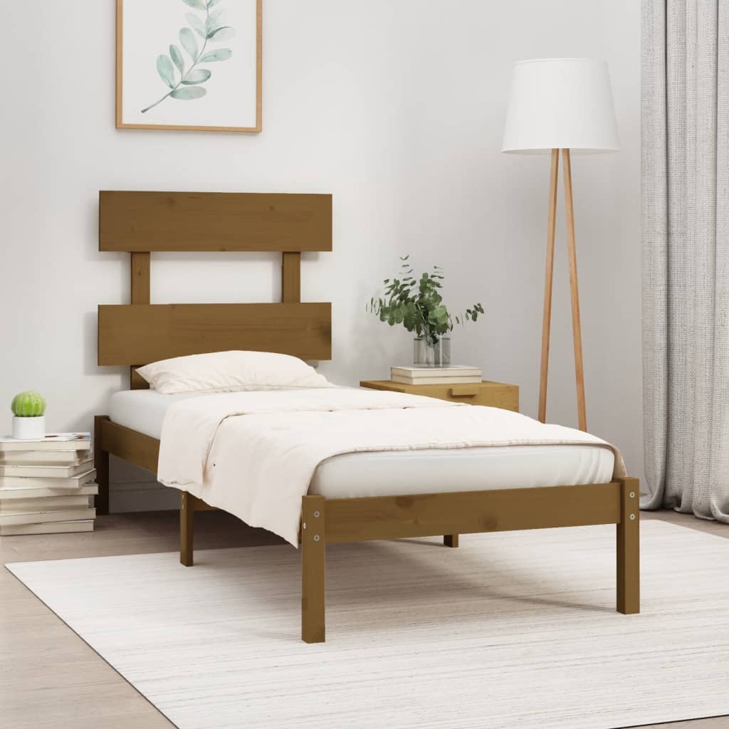 Bed Frame Without Mattress Small Double Solid Wood
