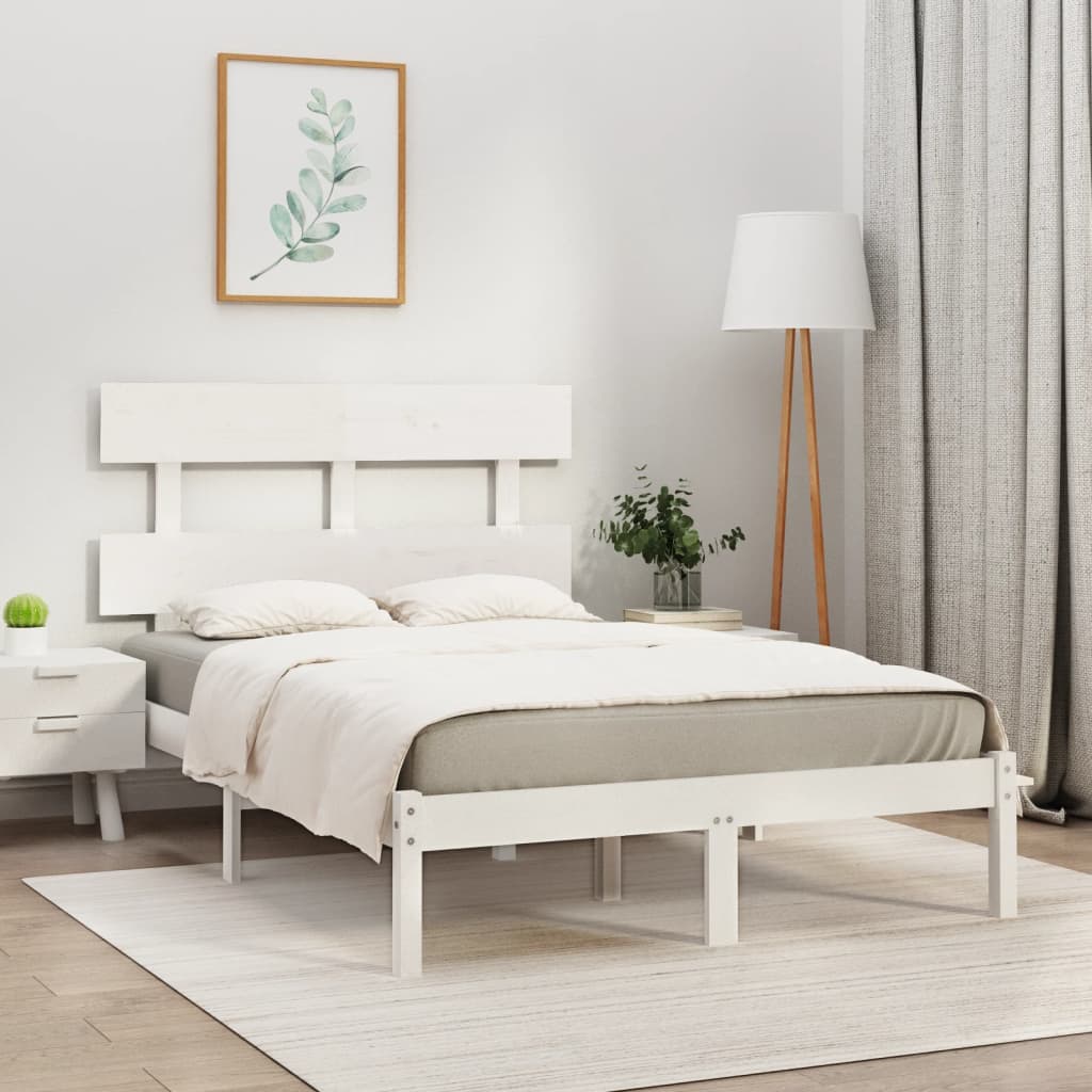 Bed Frame Without Mattress Small Double Solid Wood