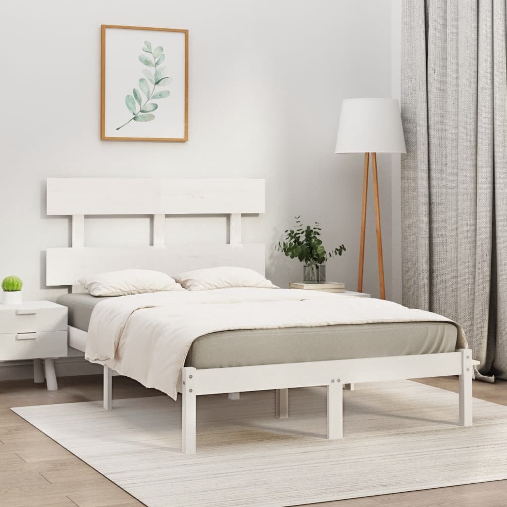 Bed Frame Without Mattress Small Double Solid Wood