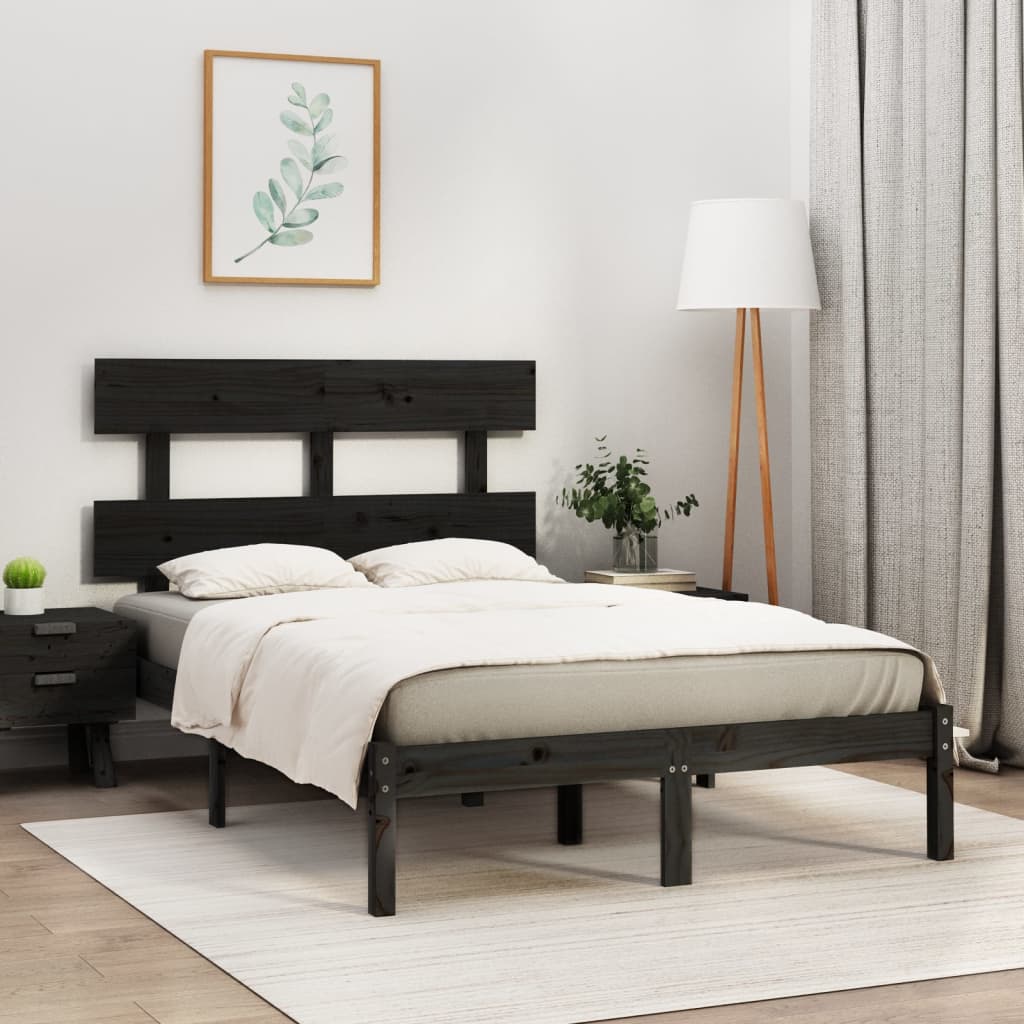 Bed Frame Without Mattress Small Double Solid Wood