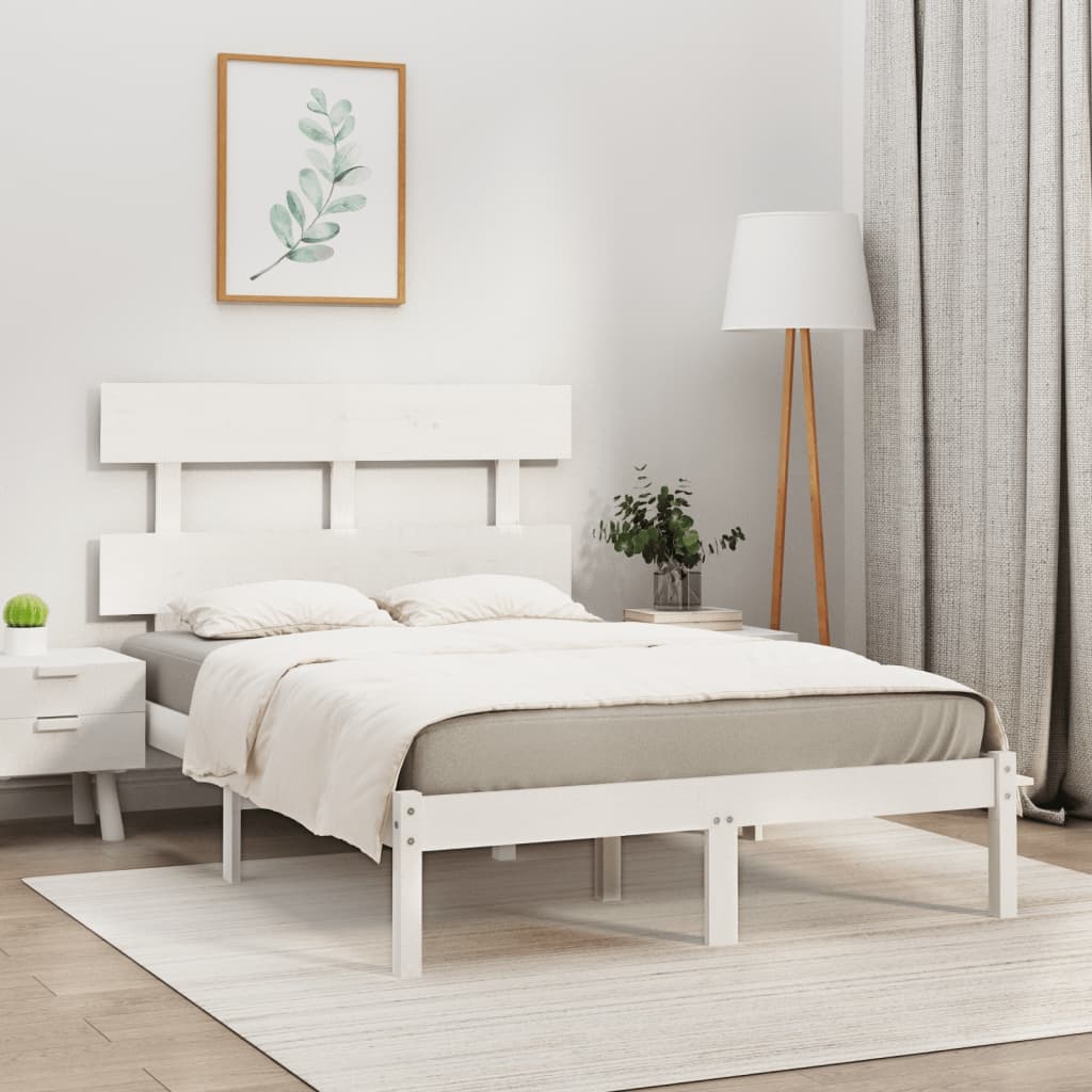 Bed Frame Without Mattress Small Double Solid Wood