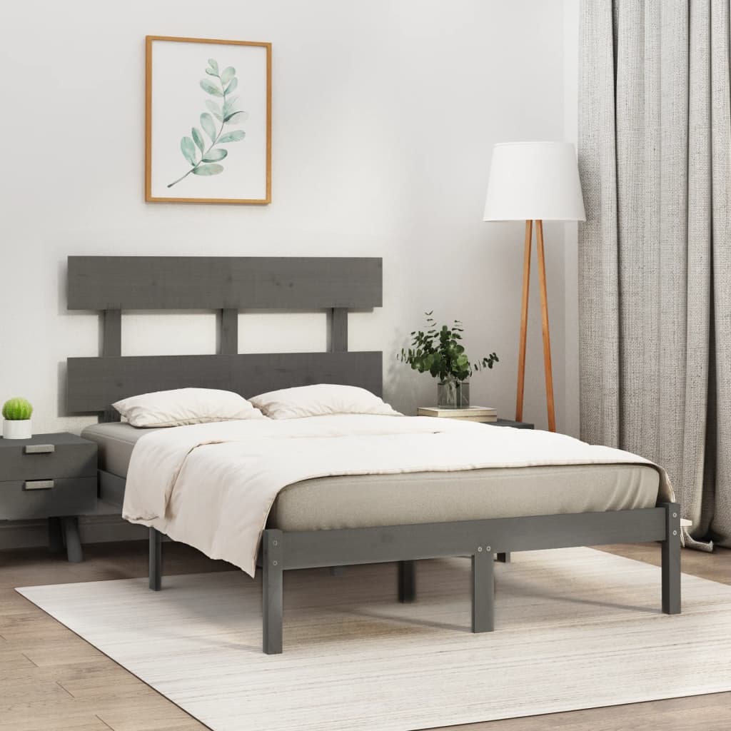 Bed Frame Without Mattress Small Double Solid Wood