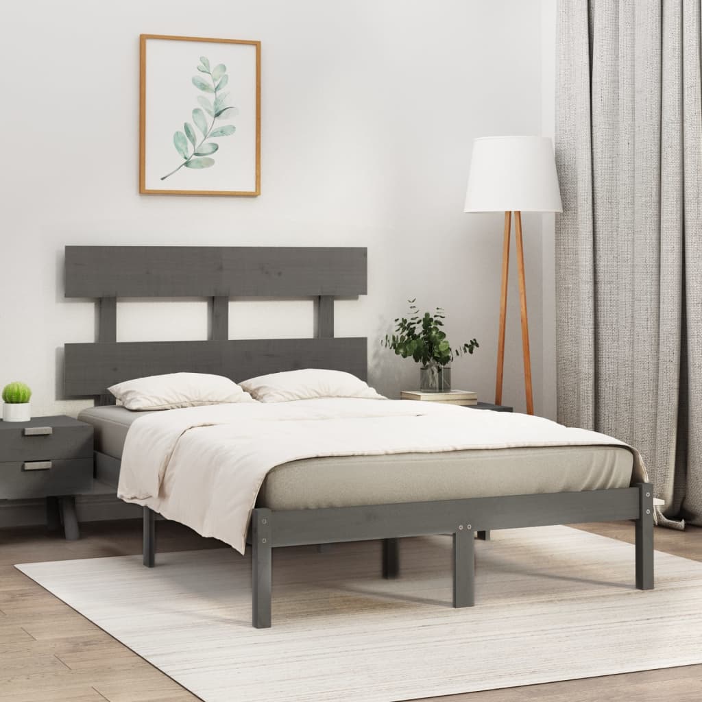 Bed Frame Without Mattress Small Double Solid Wood