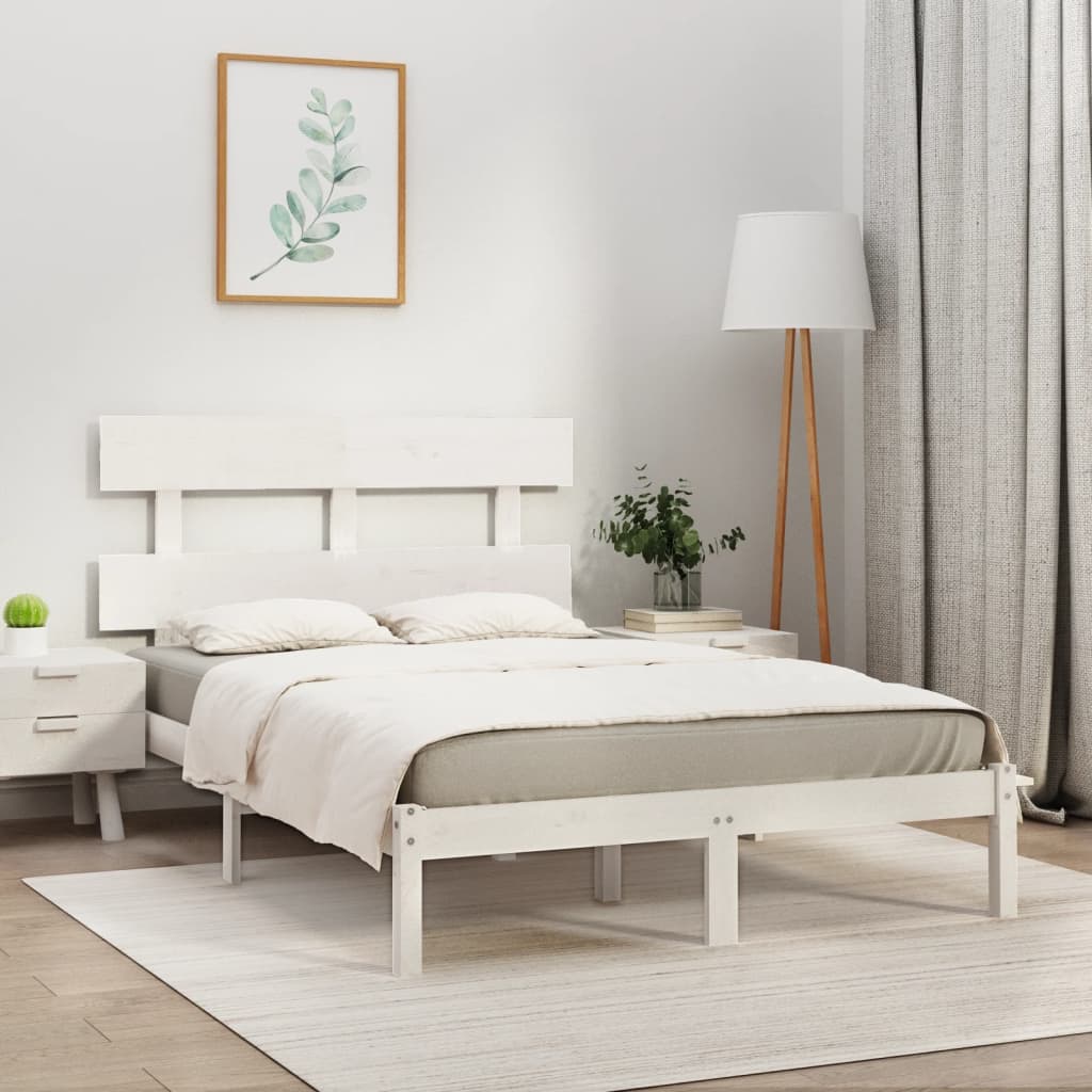 Bed Frame Without Mattress Small Double Solid Wood
