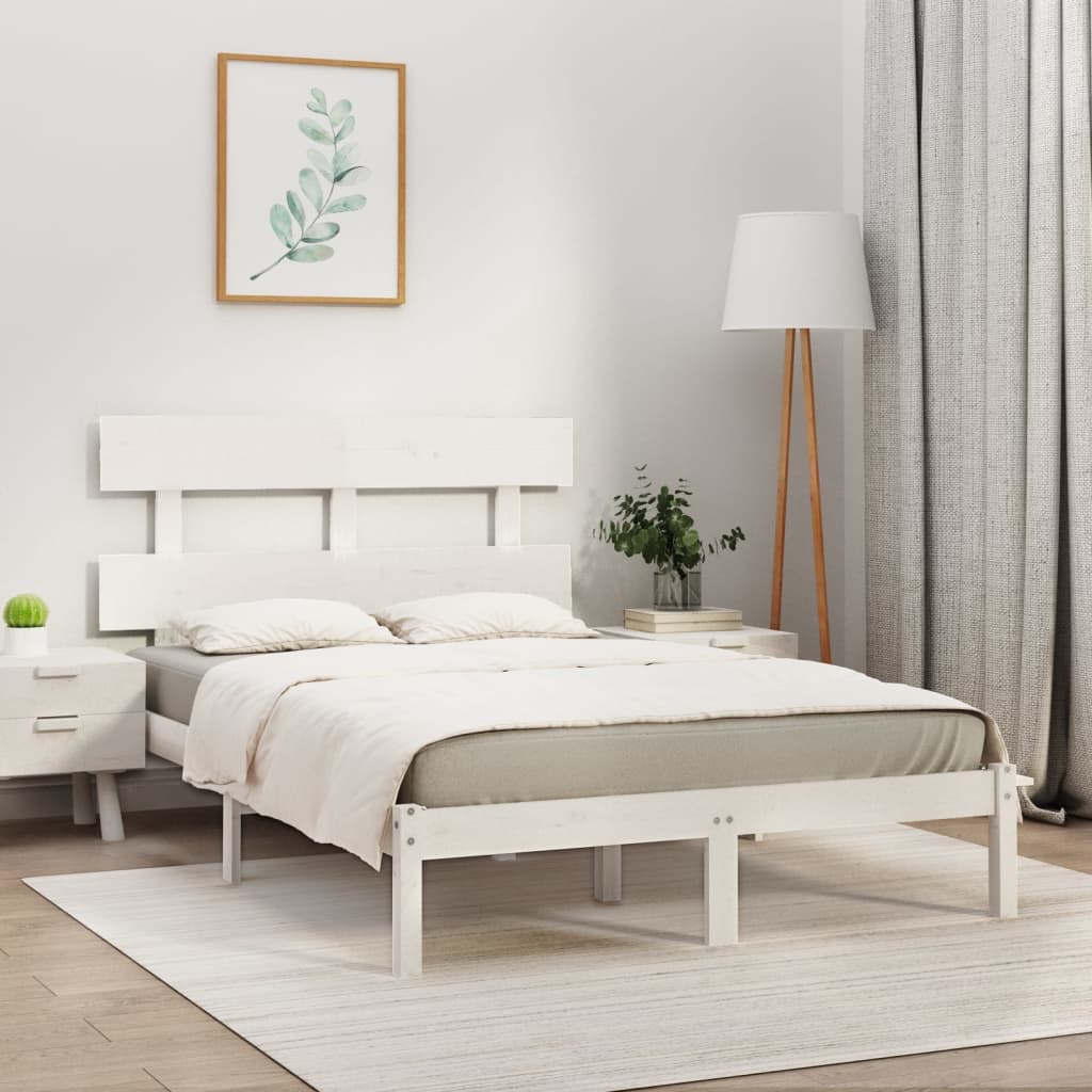 Bed Frame Without Mattress Small Double Solid Wood