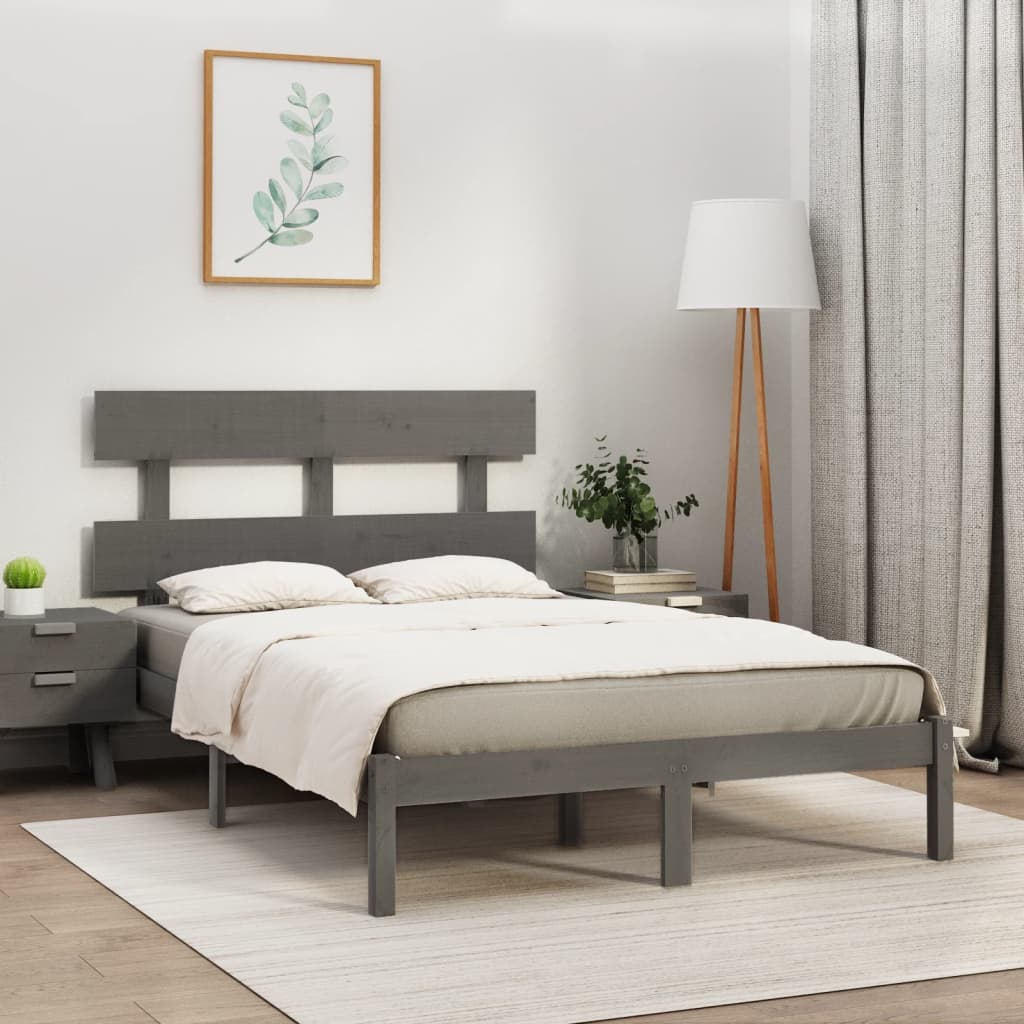 Bed Frame Without Mattress Small Double Solid Wood