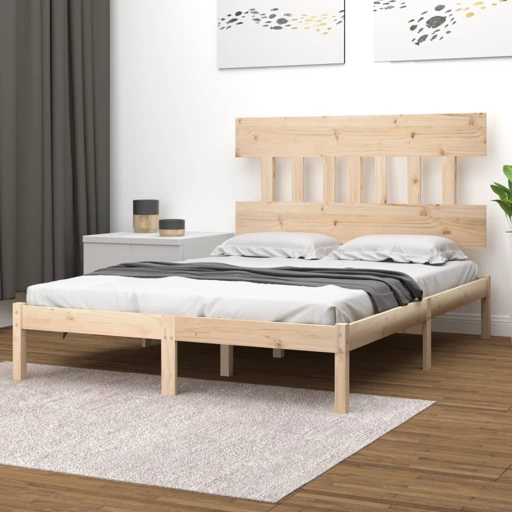Bed Frame Without Mattress Solid Wood
