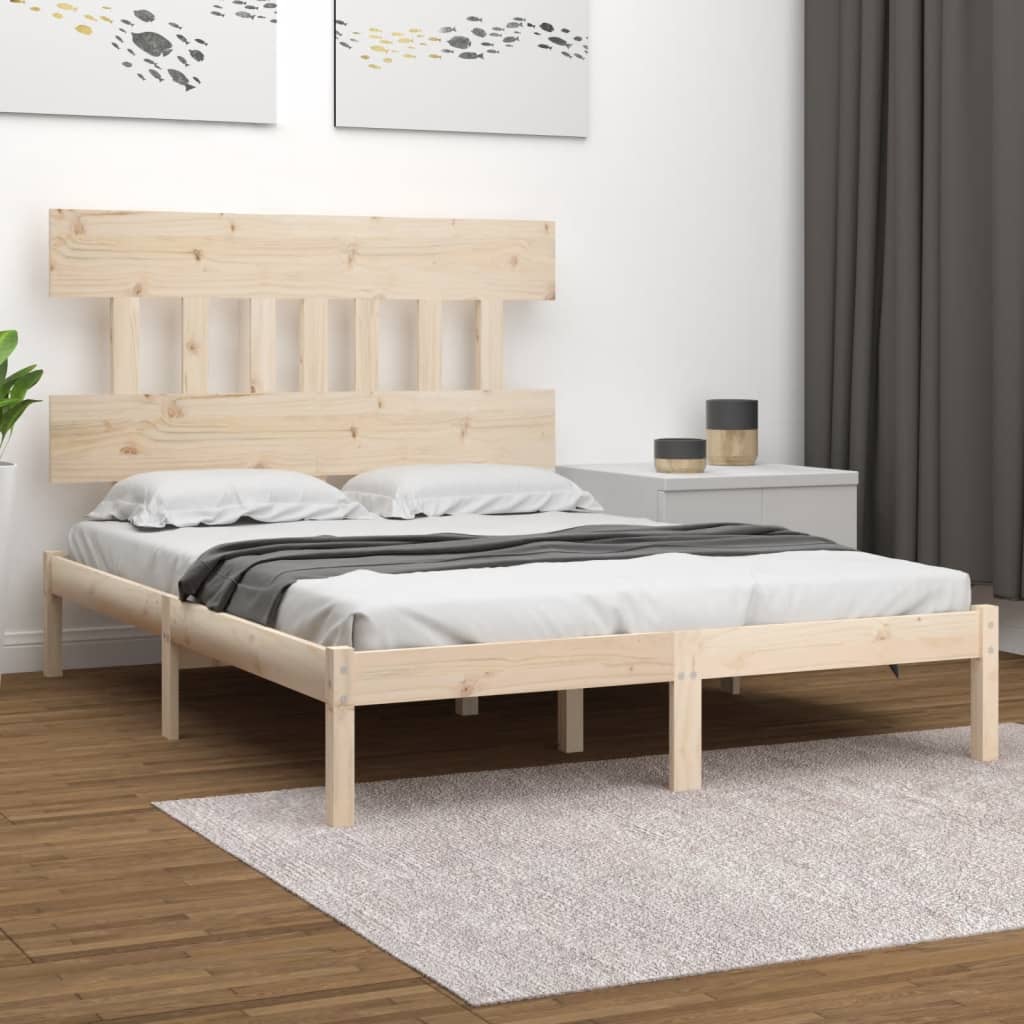 Bed Frame Without Mattress Solid Wood