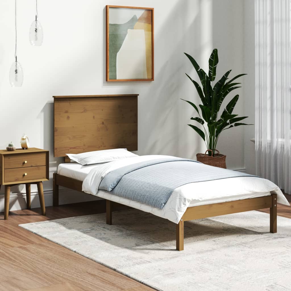 Bed Frame Without Mattress Solid Wood Pine