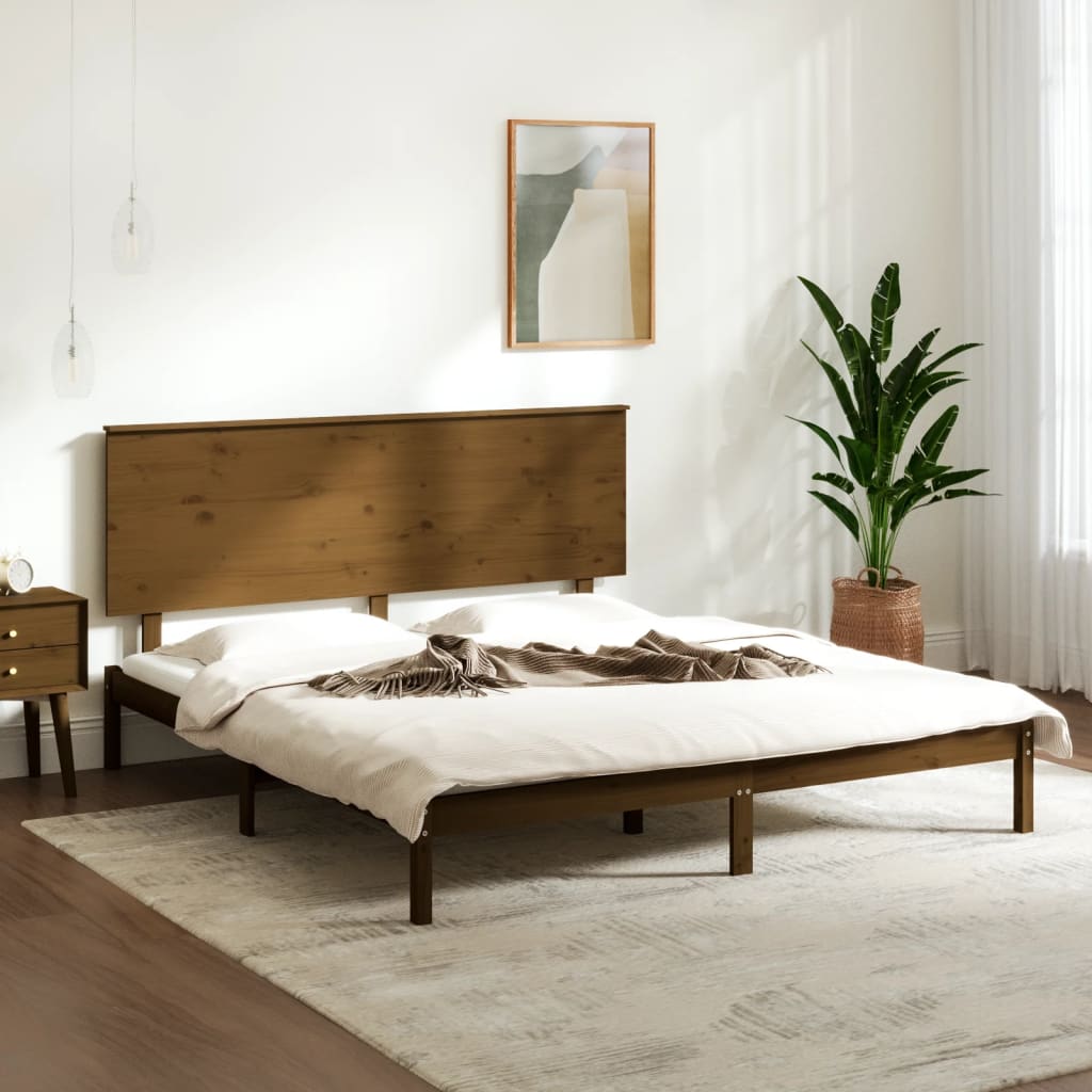 Bed Frame Without Mattress Solid Wood Pine