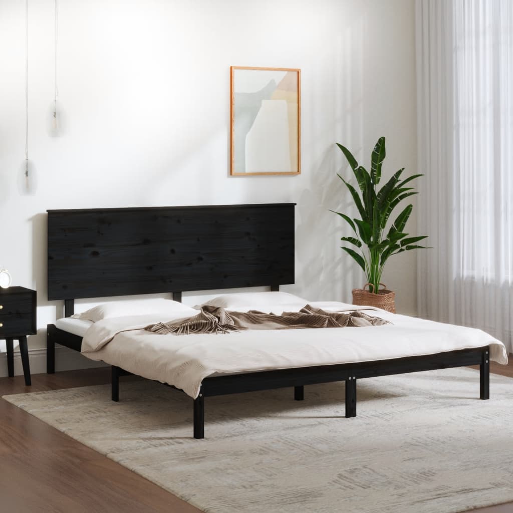 Bed Frame Without Mattress Solid Wood Pine