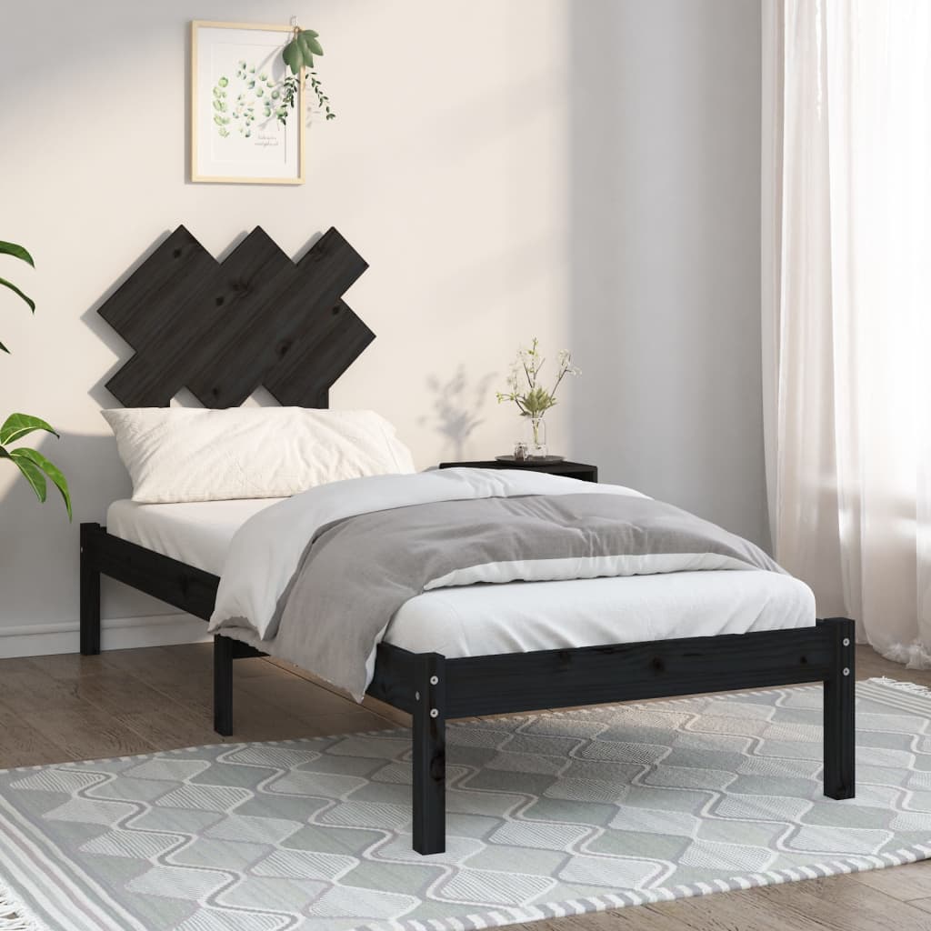 Bed Frame Without Mattress Double Solid Wood