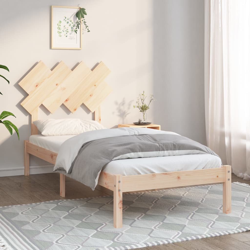 Bed Frame Without Mattress Double Solid Wood