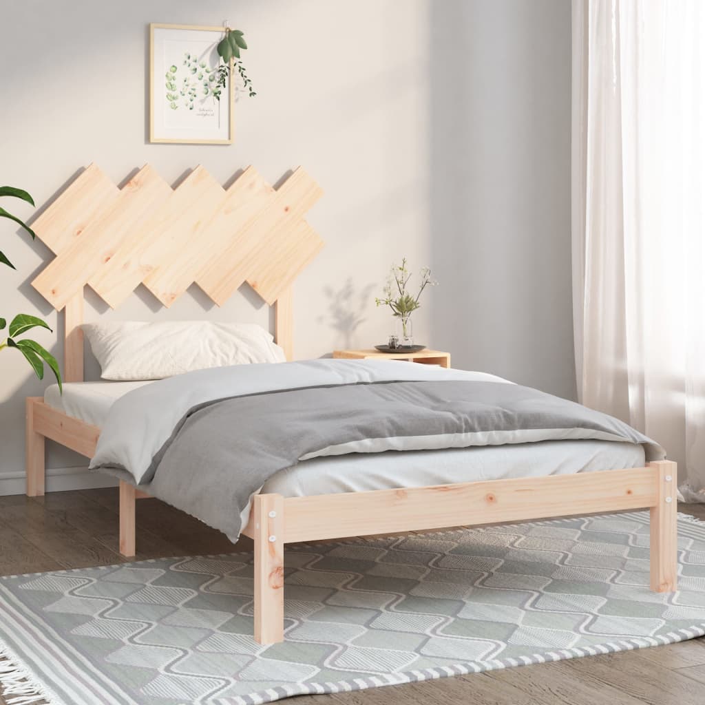 Bed Frame Without Mattress Double Solid Wood