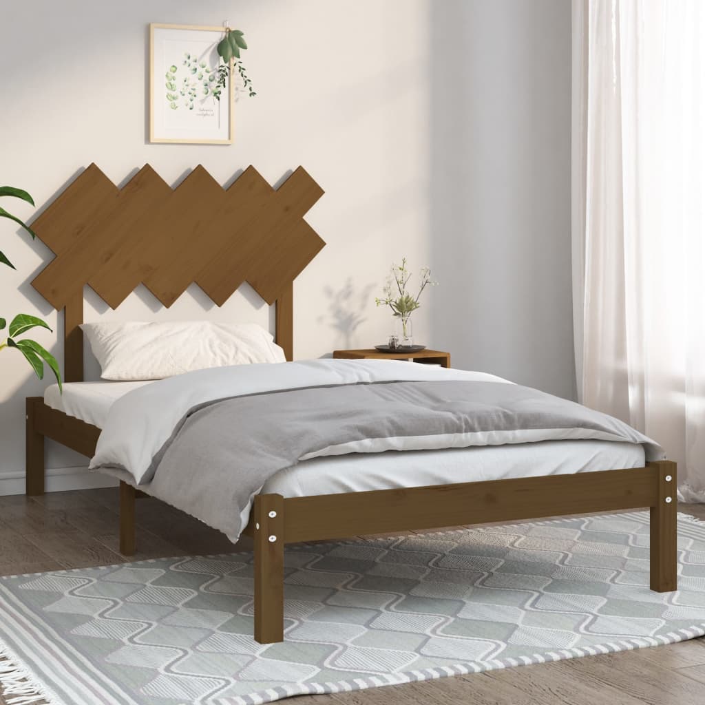 Bed Frame Without Mattress Double Solid Wood