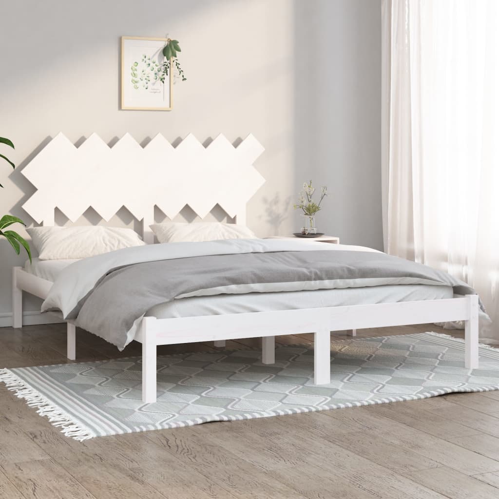 Bed Frame Without Mattress Double Solid Wood