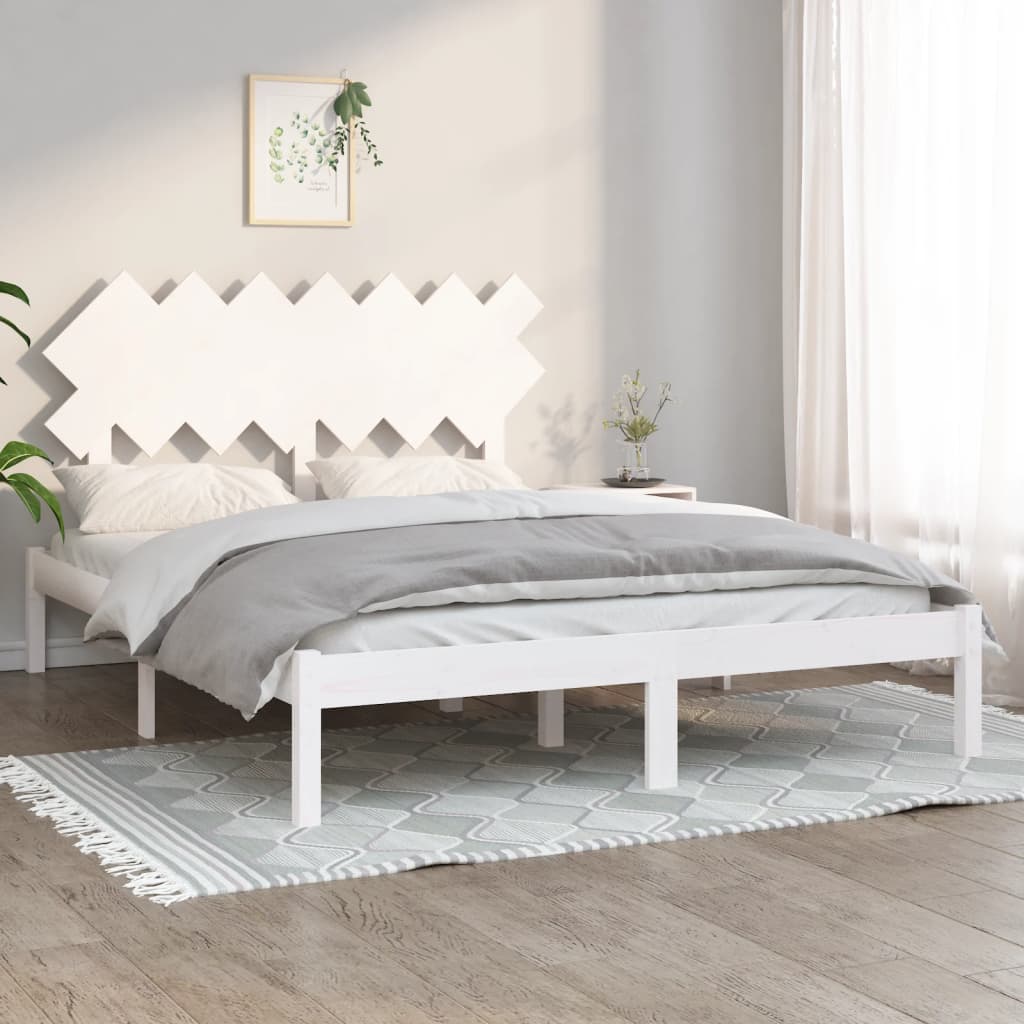 Bed Frame Without Mattress Double Solid Wood