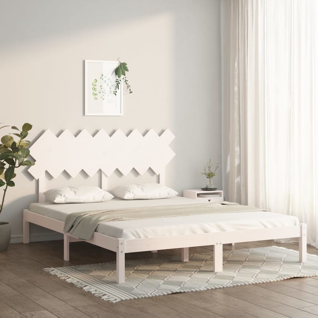 Bed Frame Without Mattress Double Solid Wood