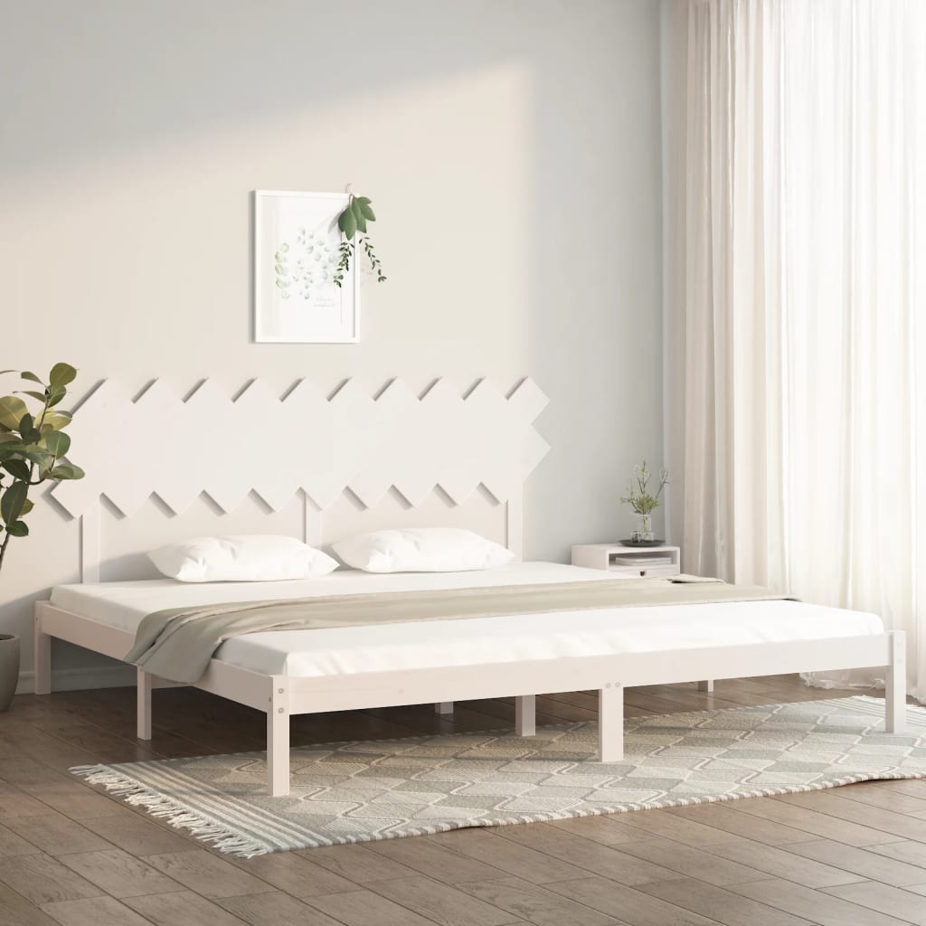 Bed Frame Without Mattress Double Solid Wood