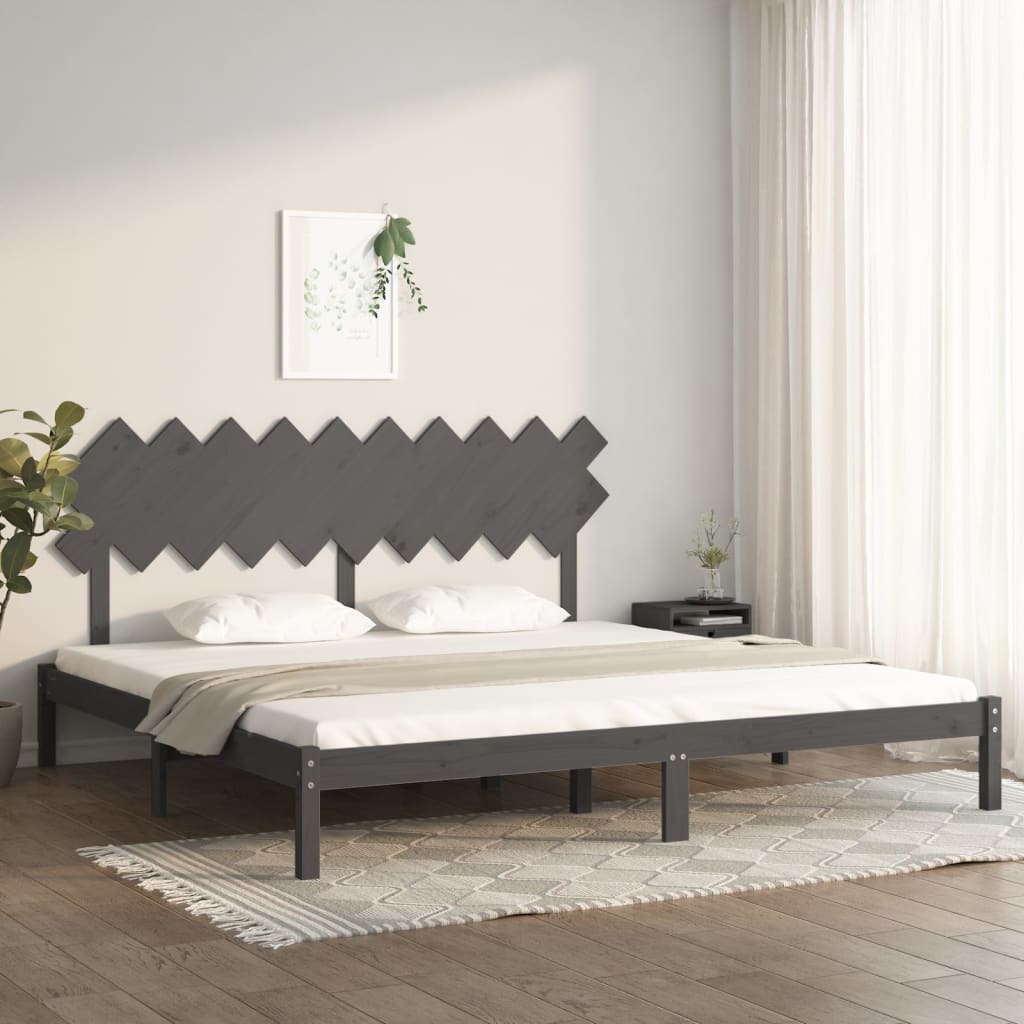 Bed Frame Without Mattress Double Solid Wood
