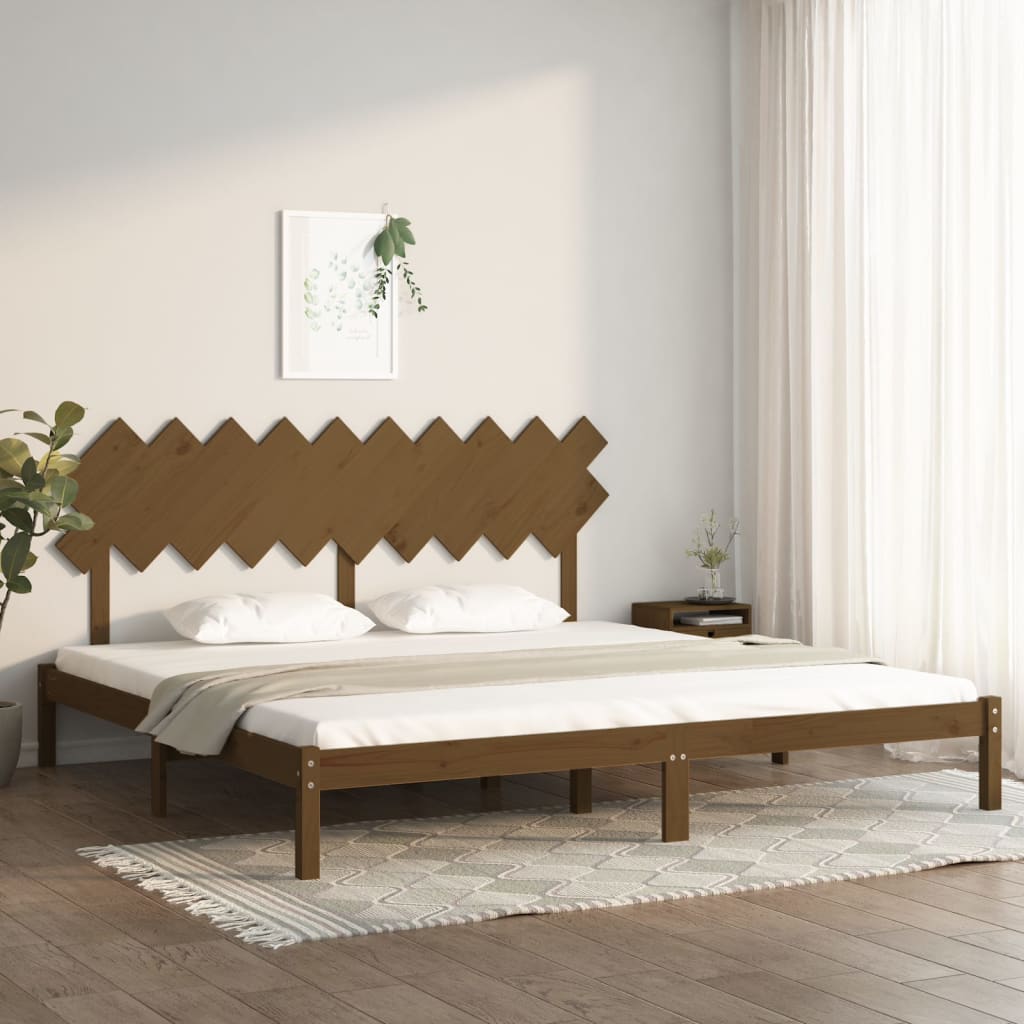 Bed Frame Without Mattress Double Solid Wood