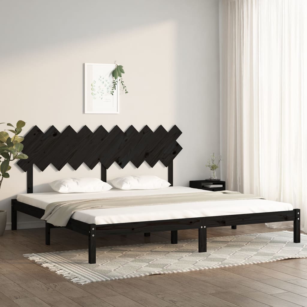 Bed Frame Without Mattress Double Solid Wood
