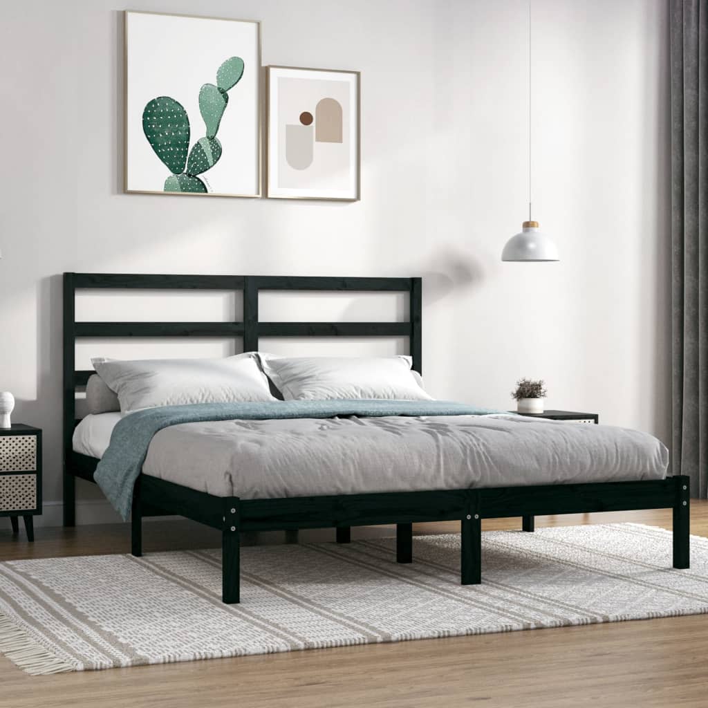 Bed Frame Without Mattress Solid Wood Pine