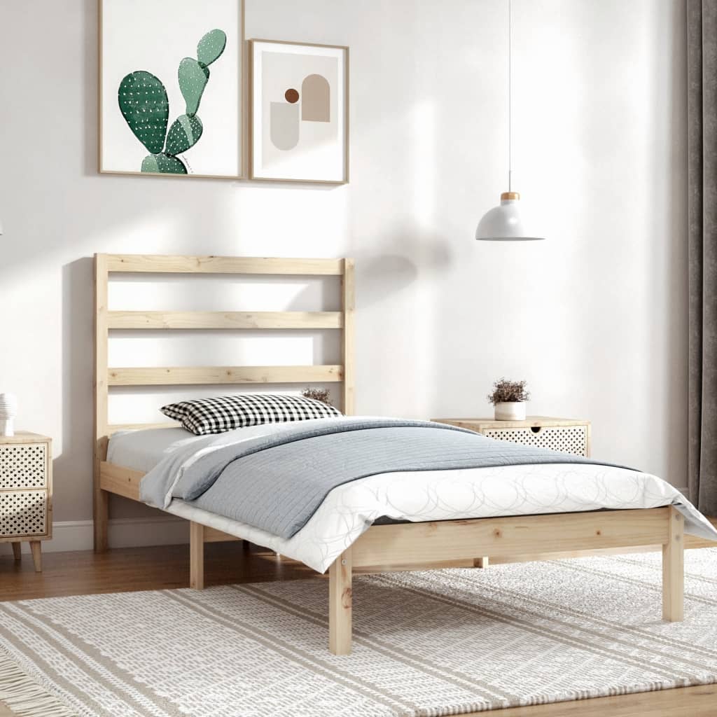 Bed Frame Without Mattress Solid Wood Pine
