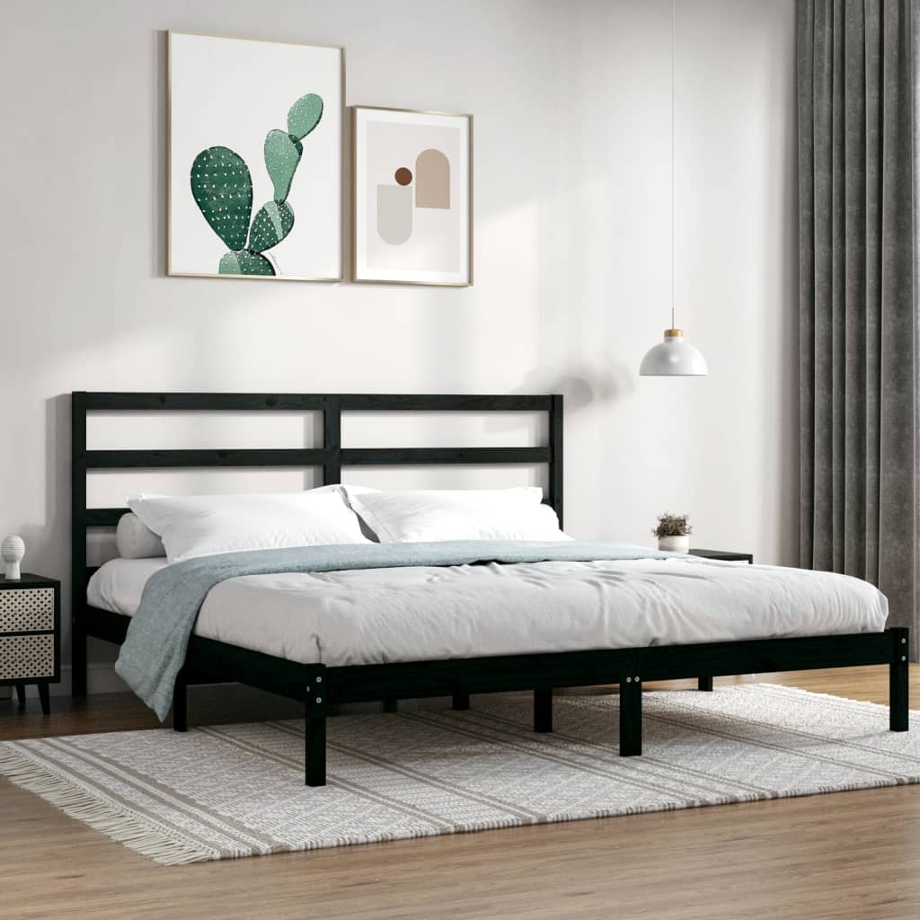 Bed Frame Without Mattress Solid Wood Pine
