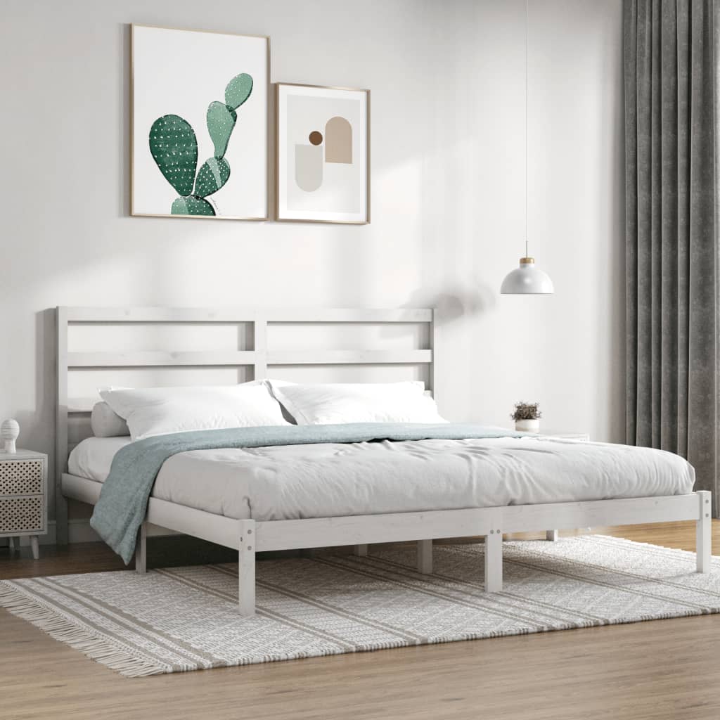 Bed Frame Without Mattress Solid Wood Pine