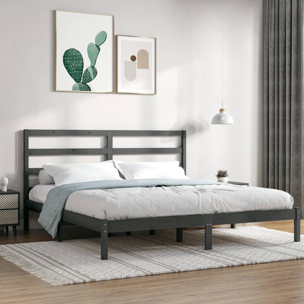 Bed Frame Without Mattress Solid Wood Pine
