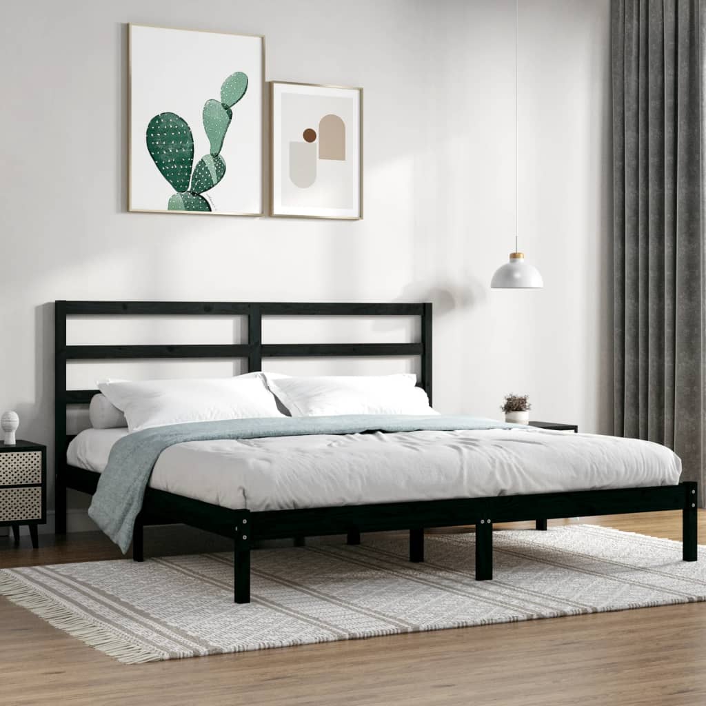 Bed Frame Without Mattress Solid Wood Pine