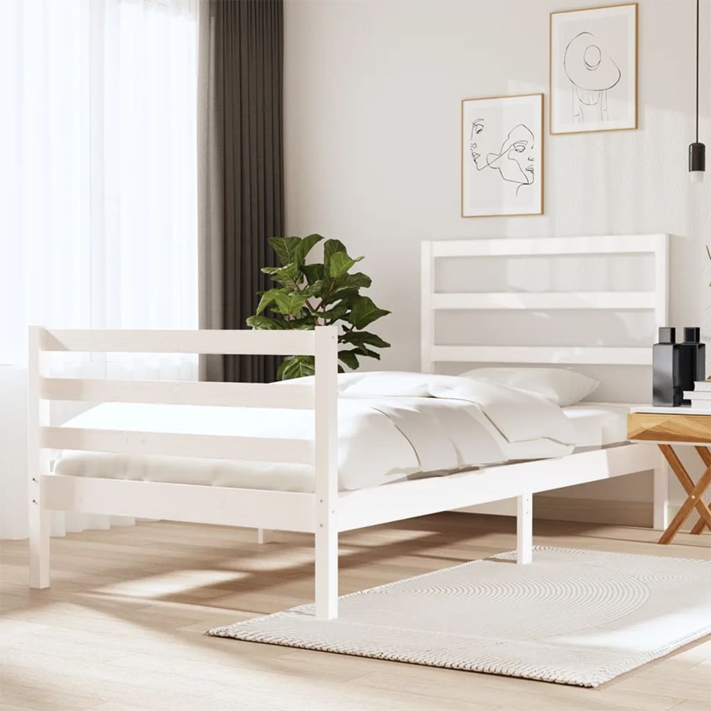 Bed Frame Without Mattress Solid Wood Pine Super King