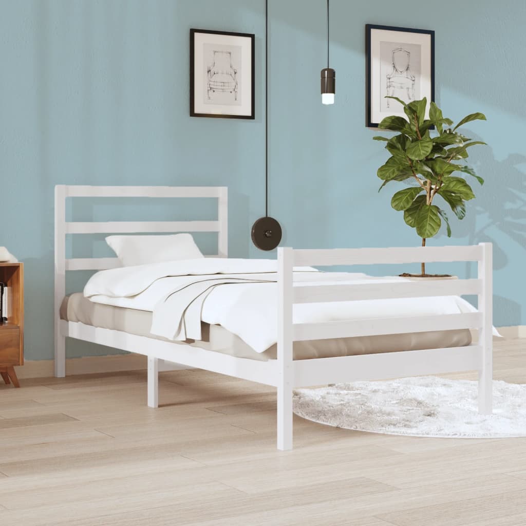 Bed Frame Without Mattress Solid Wood Pine Super King